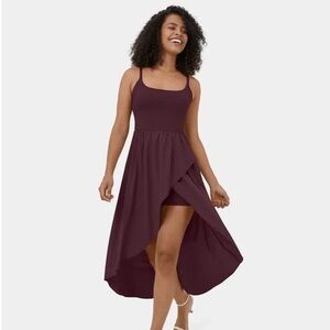 Elegant Plum Sleeveless Dress